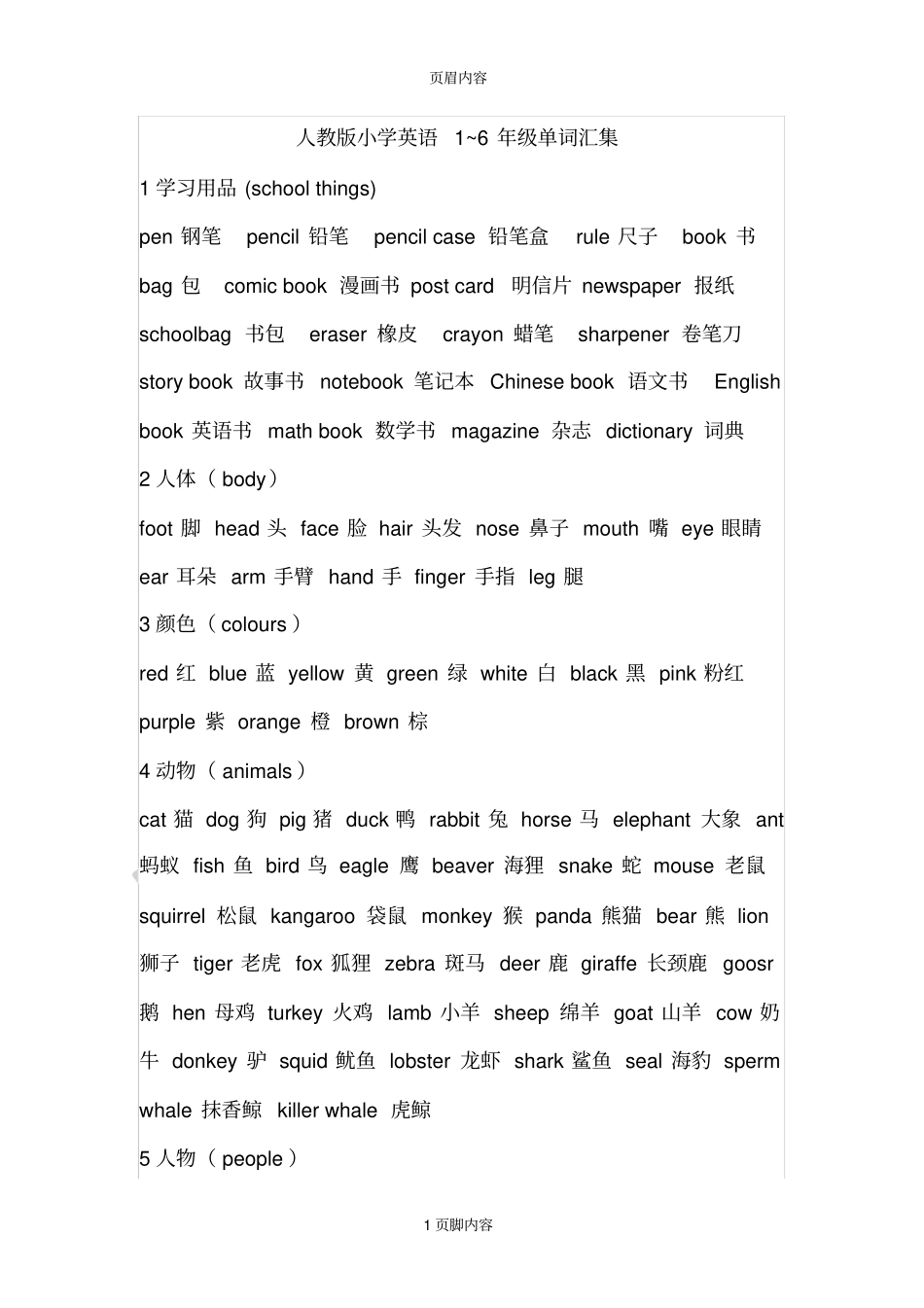 人教版小学英语大全_第1页