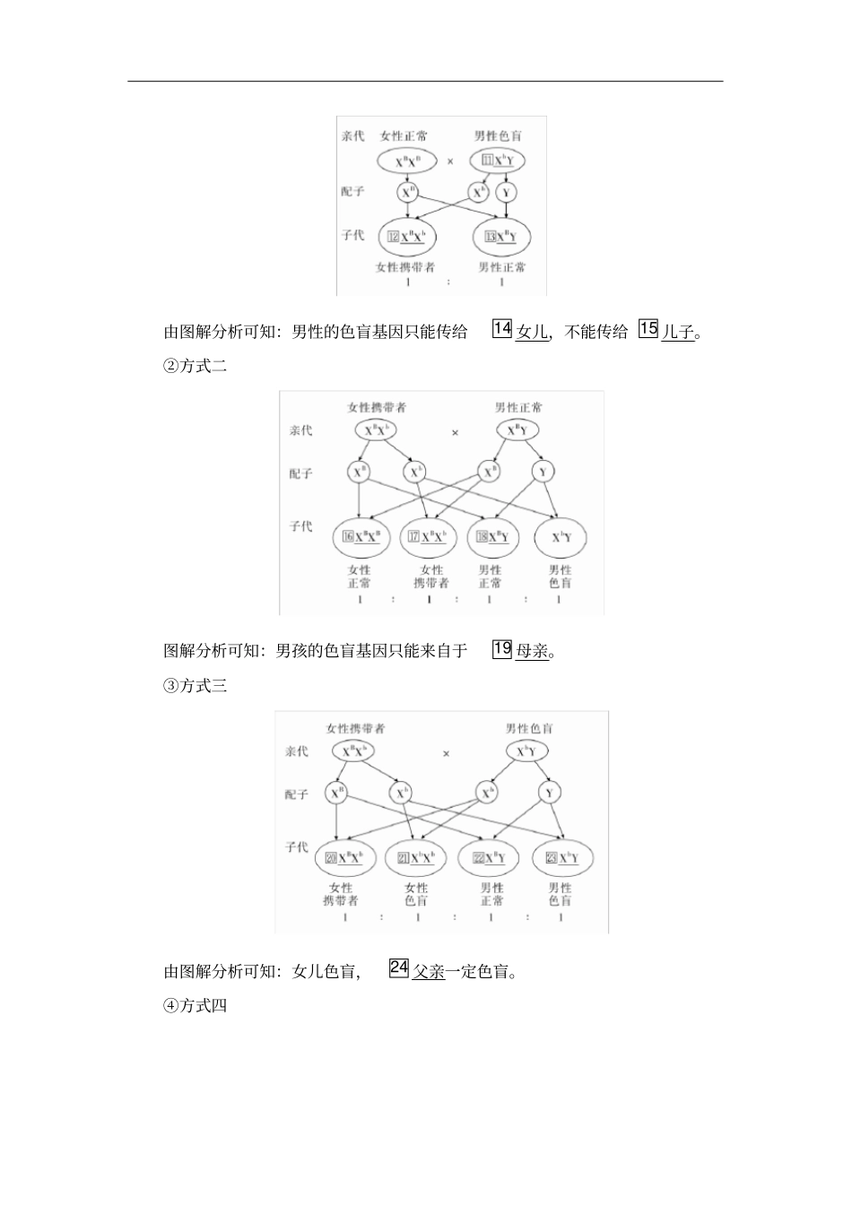 人教版必修2第3节伴性遗传学案_第2页