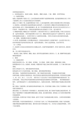 房屋构造组成部分