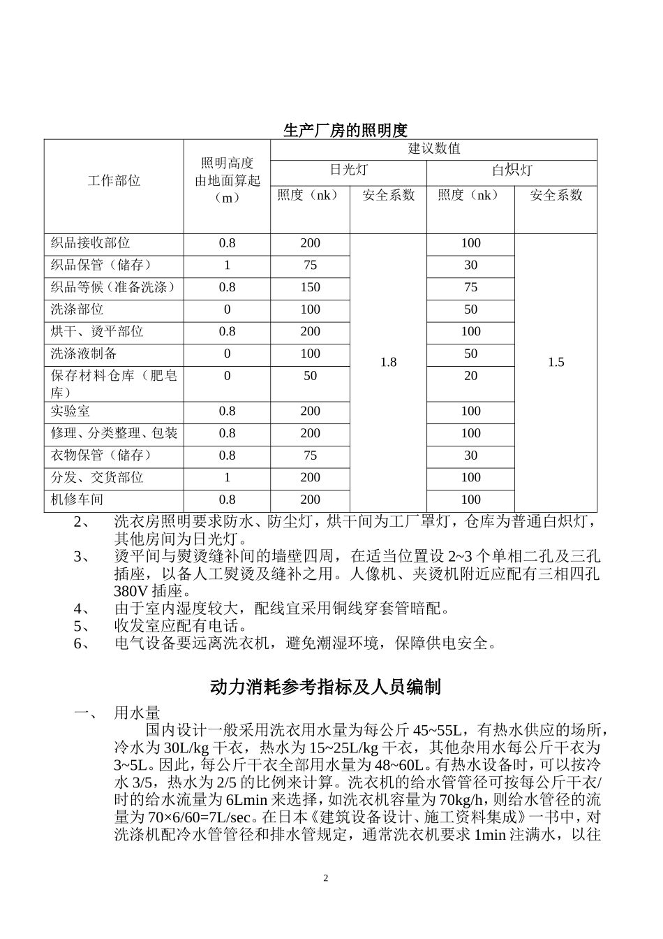 洗衣房设计对各专业的要求_第2页
