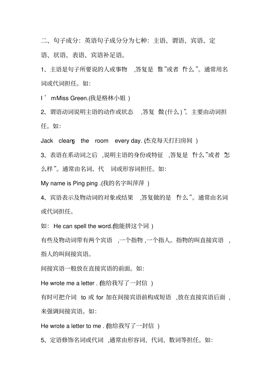 人教版新目标初中英语语法大全_第2页