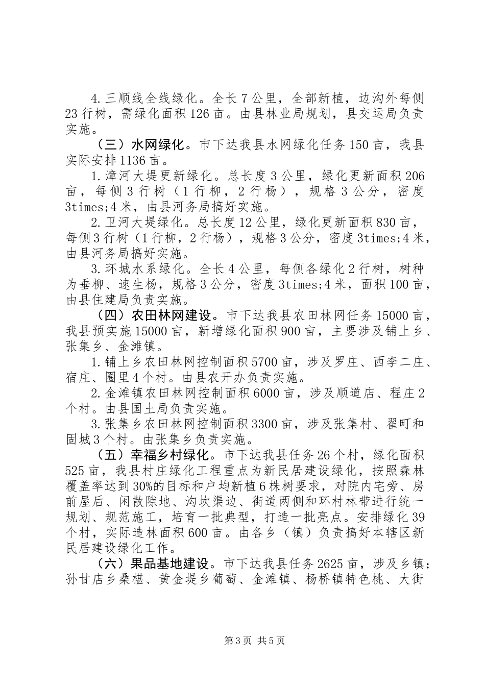 XX年造林绿化工作实施方案_第3页