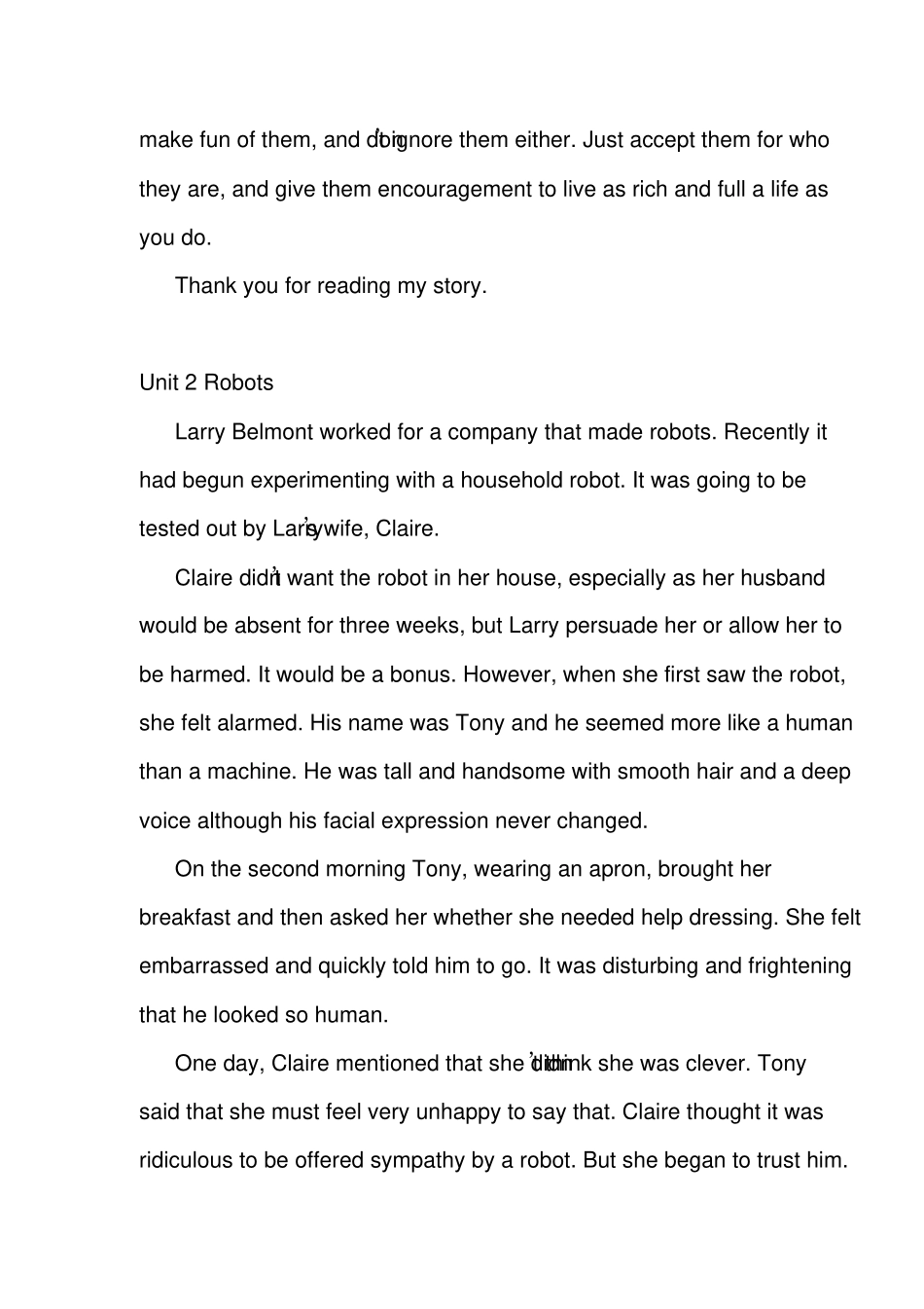 人教版英语选修7课文及复习资料_第3页