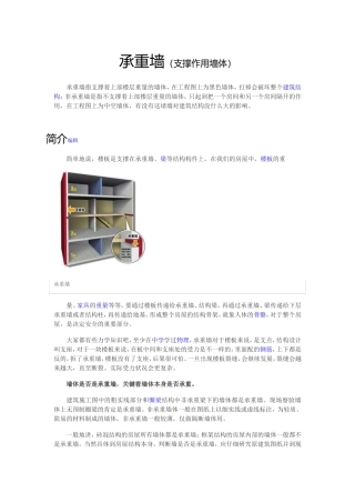 建筑部位详解—[承重墙]