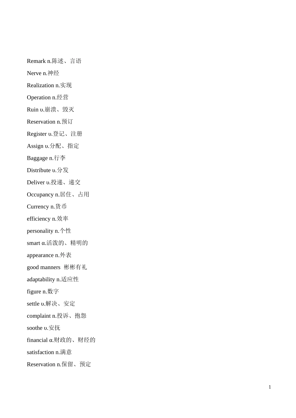 酒店情景英语对话LIST_第1页