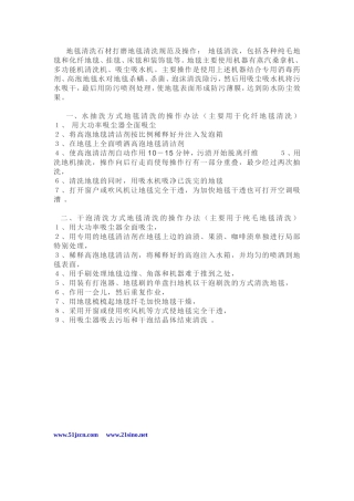 专业地毯清洁指导