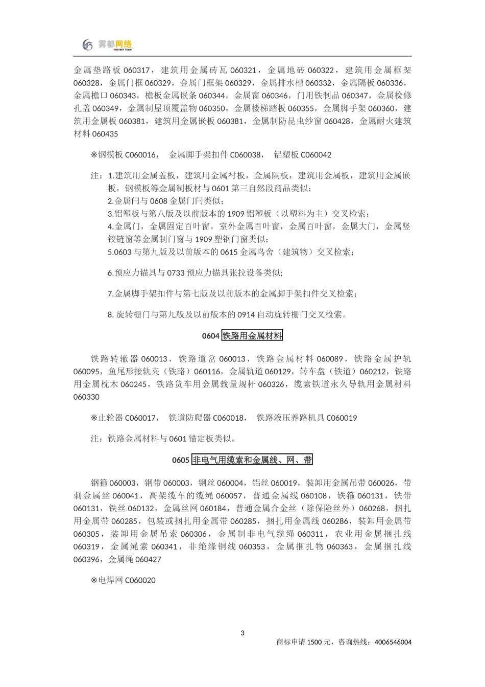 商标分类第06类_第3页