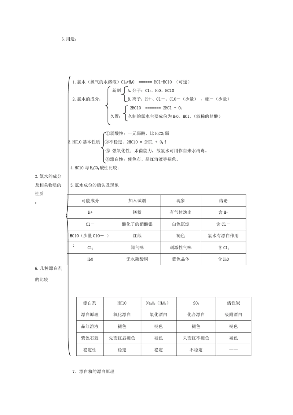 人教版高中化学必修一：非金属及其化合物复习学案4_第3页