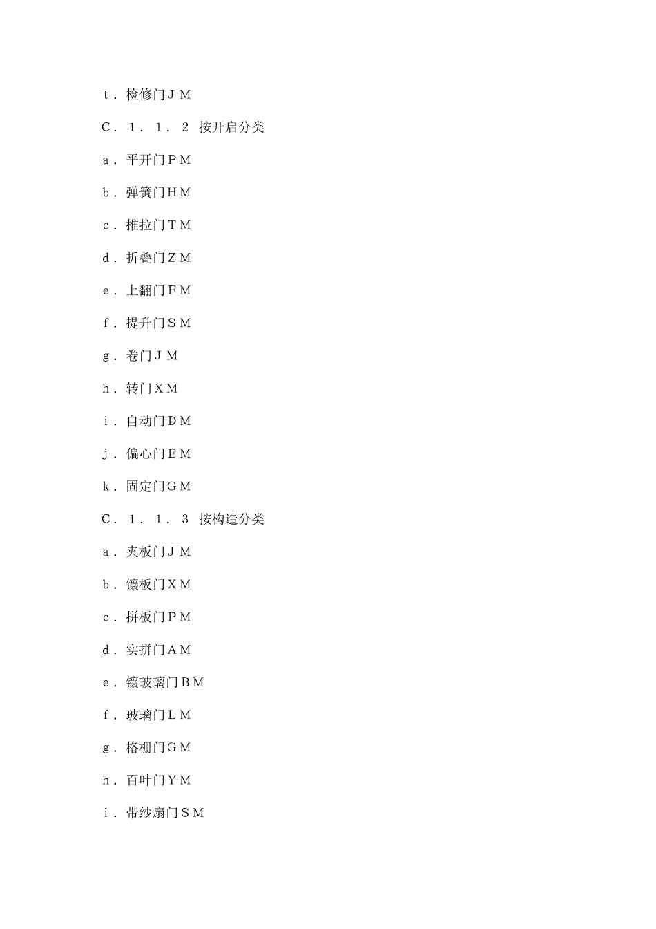 附录C 门窗术语代号_第2页