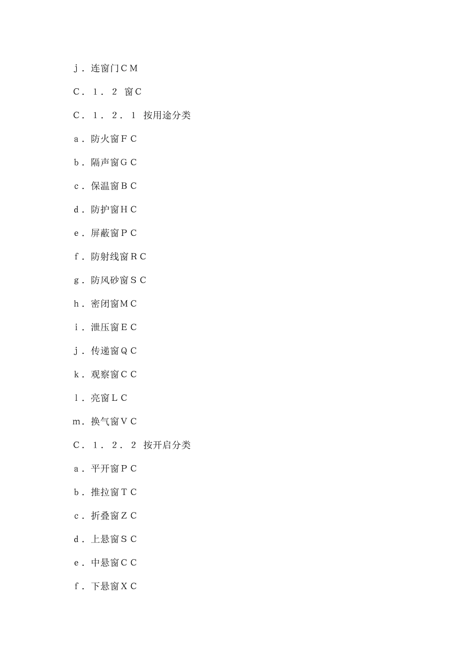 附录C 门窗术语代号_第3页