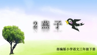部编三下2课燕子