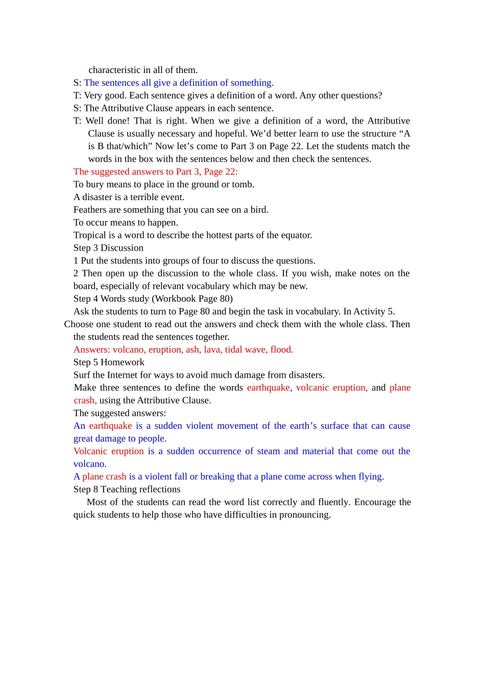 【全国百强校】哈尔滨市第九中学高中英语外研版必修三教案：Module3TheViolenceofNaturePeriod1Introduction(2)_第2页