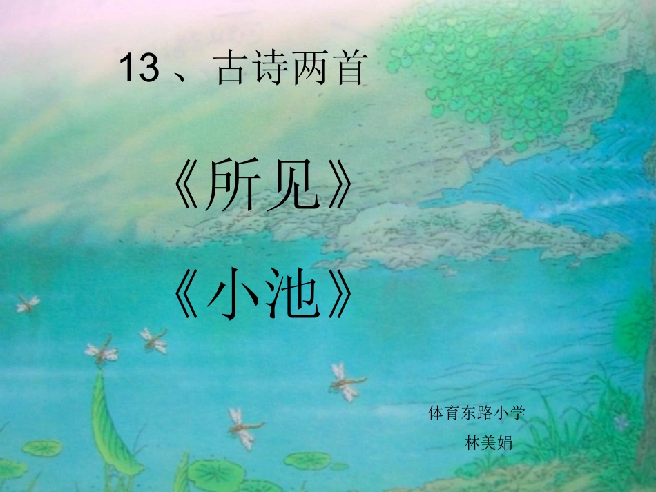 古诗两首所见小池_第1页