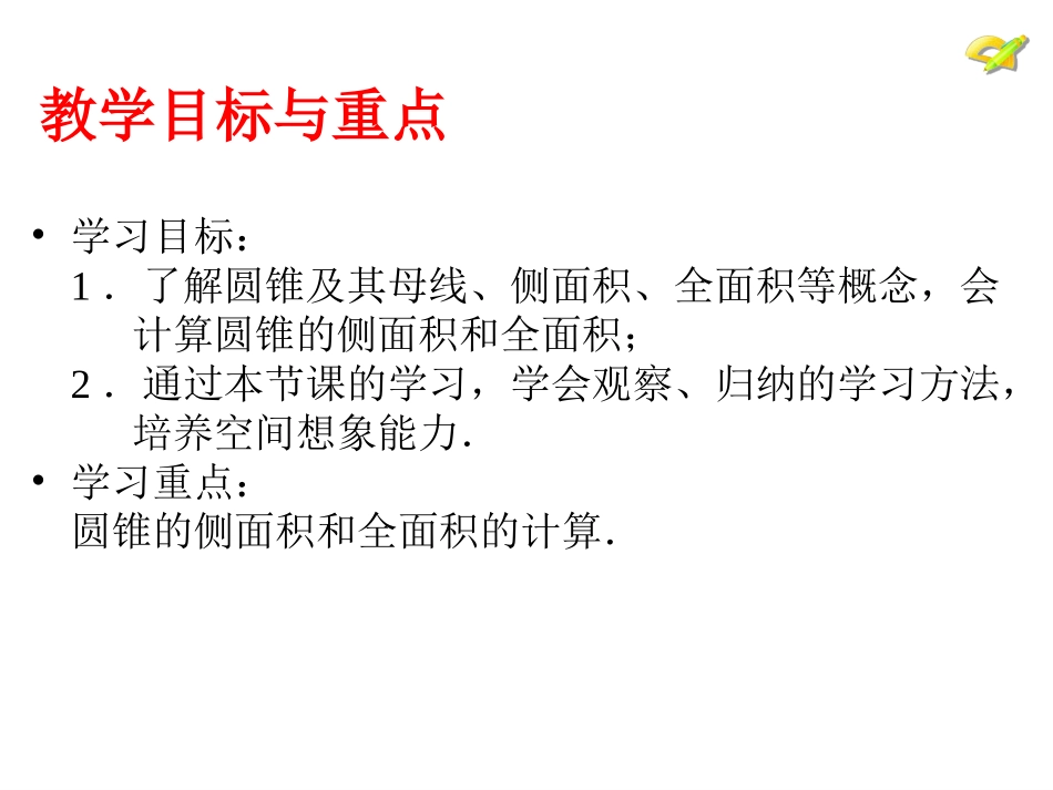 圆锥的侧面积和全面积 (2)_第2页