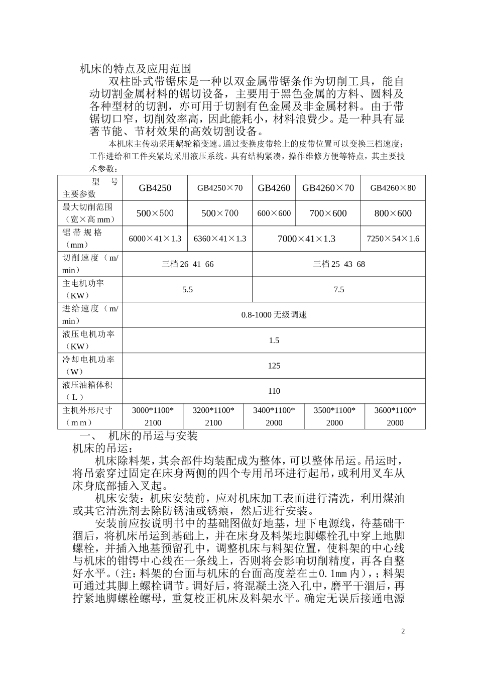 锯床使用说明书_第2页