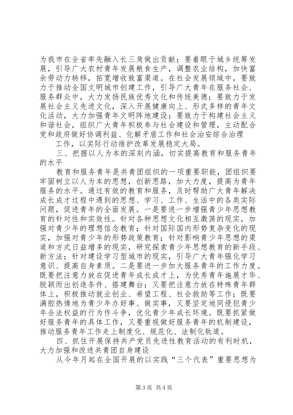 在团市委八届四次全委（扩大）会议上的讲话发言_第3页