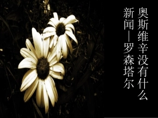高一语文课件4102《奥斯维辛没有什么新闻》