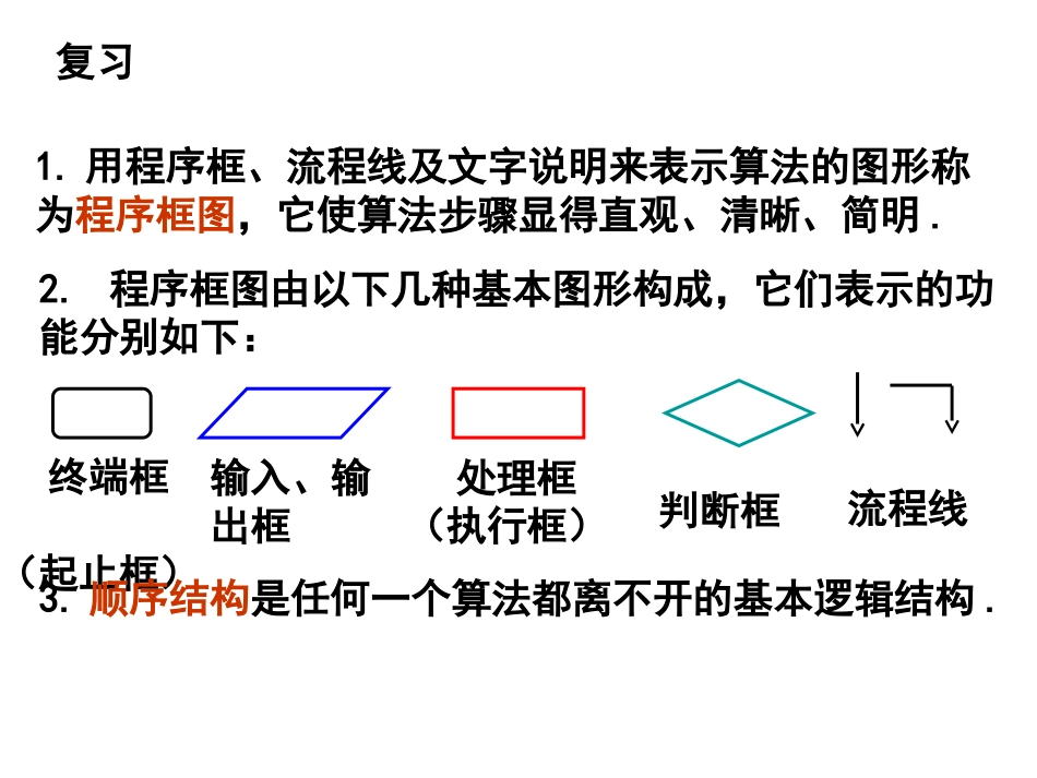 程序框与算法的基本逻辑结构_第2页