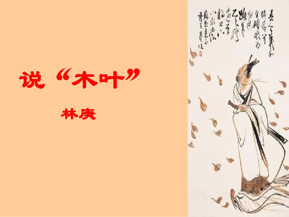必修五：第9课+说木叶+课件_第2页