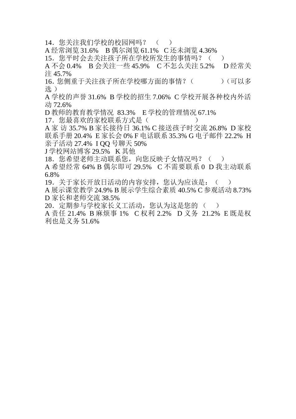 “家校桥梁”问卷调查_第2页