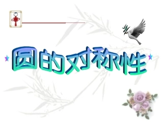 圆的对称性（2）
