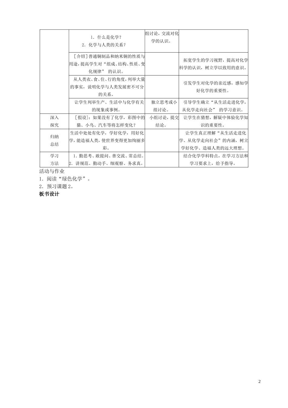 初三化学实验教案_第2页
