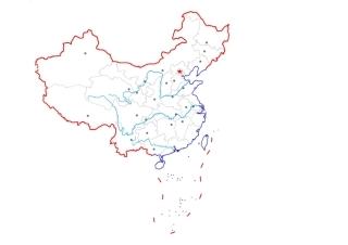 中国地图空白图