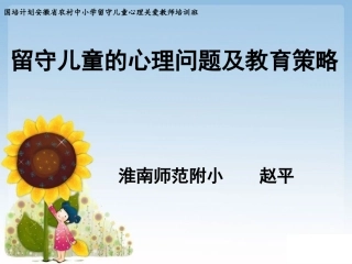 留守儿童的心理问题及教育策略2
