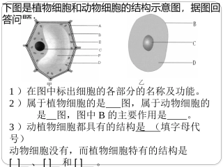 显微镜、细胞实验题