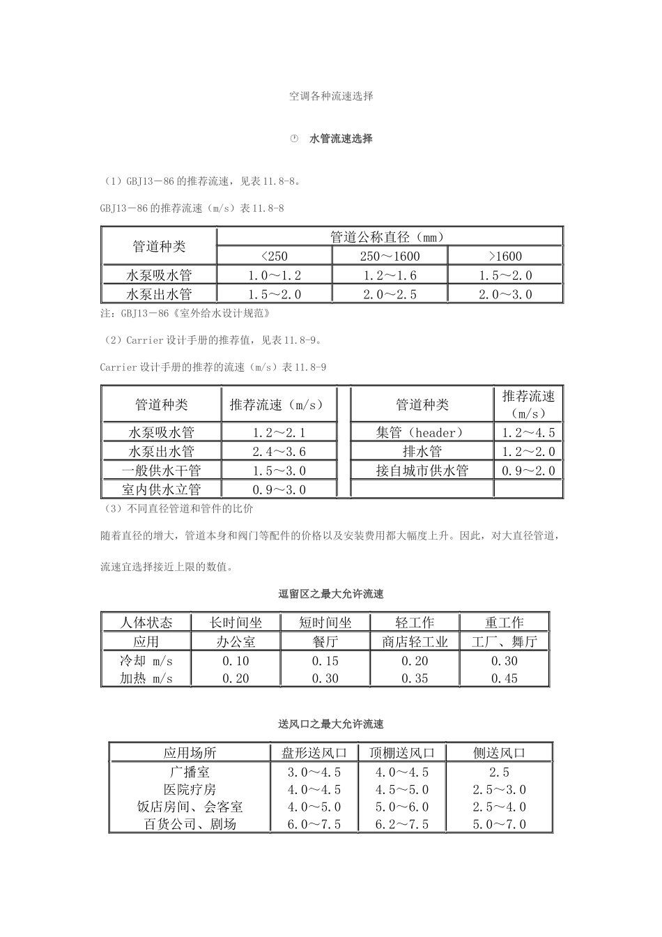 空调各种流速选择_第1页