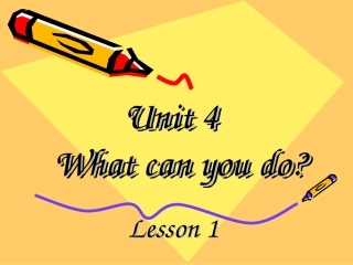 2014年新版pep五年级英语上Unit4（第1课时）课件