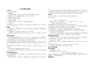 2011中考生物总复习
