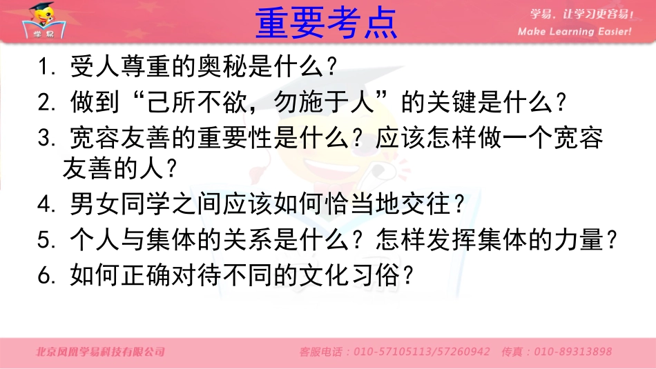 七年级第二单元善于交往复习课件_第3页