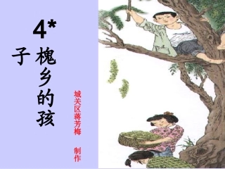 《槐乡的孩子》课件 (2)