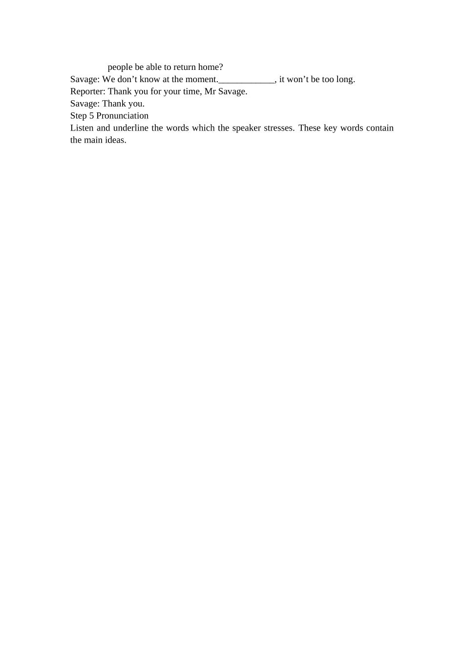【全国百强校】哈尔滨市第九中学高中英语外研版必修三教案：Module3TheViolenceofNaturePeriod4Listeningandvocabulary;PronunciationandSpeaking_第2页