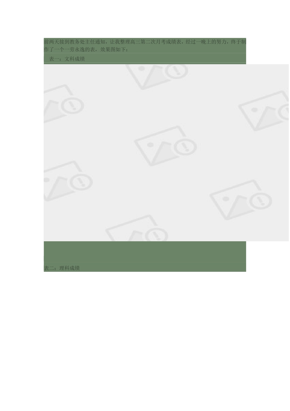 自己动手制作excel成绩分析表（一劳永逸）_第1页