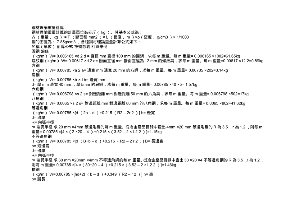 钢材面积重量计算方式_第2页