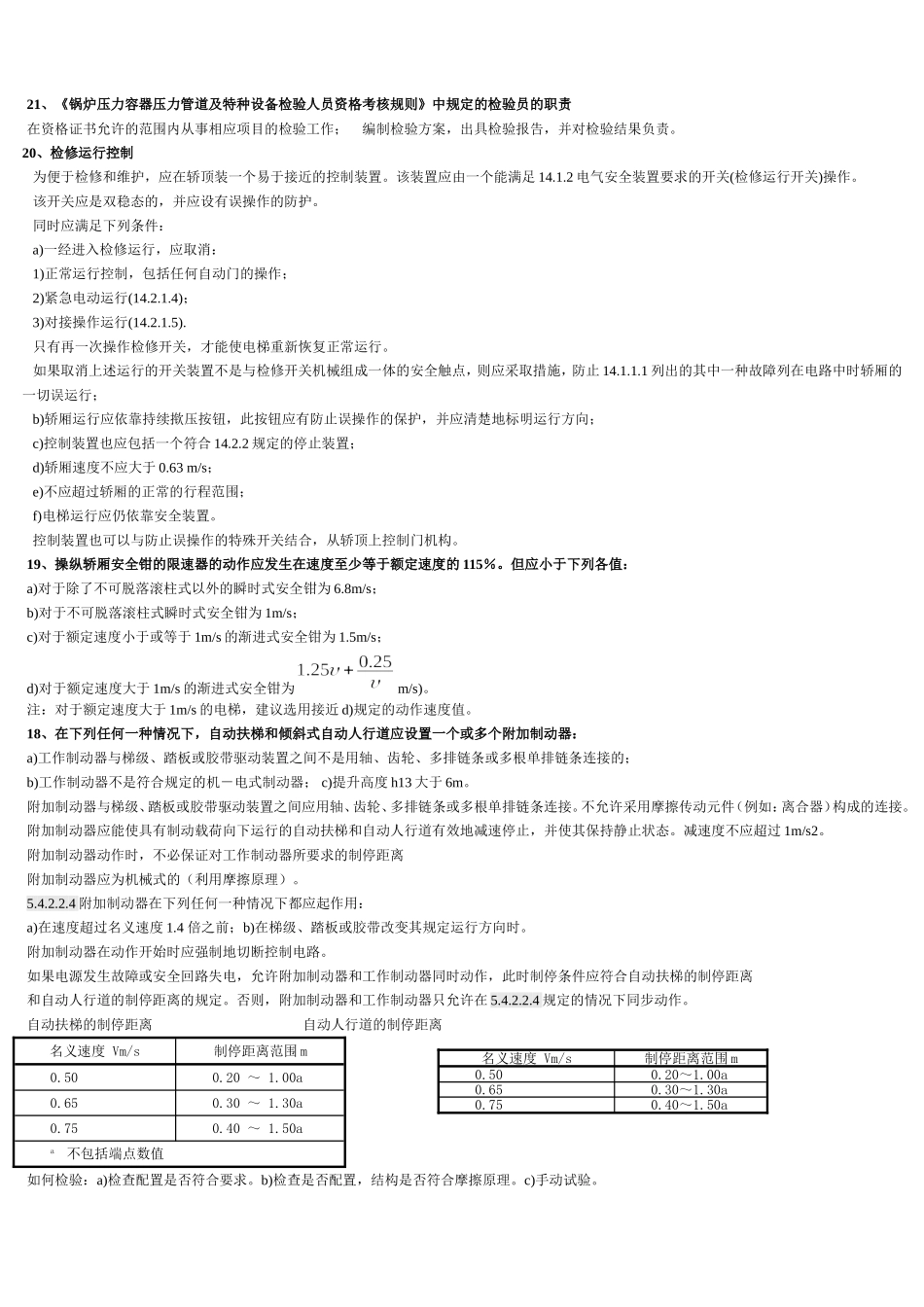电梯检验员考试题_第1页