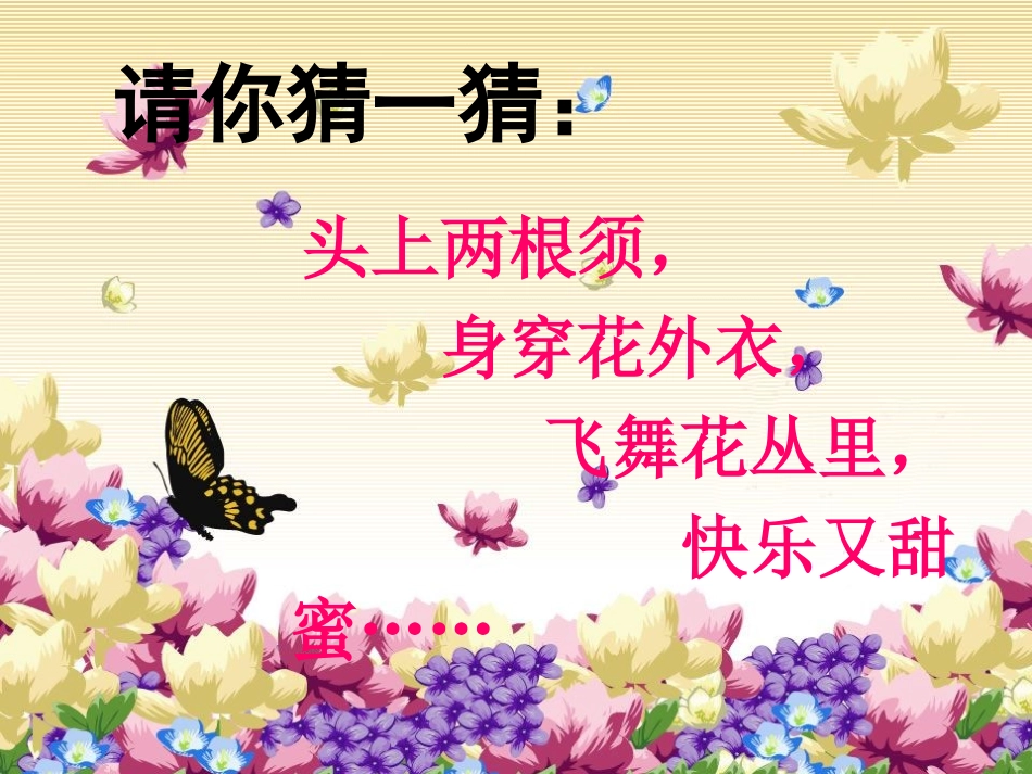 小学二年级美术课件《彩蝶》_第1页