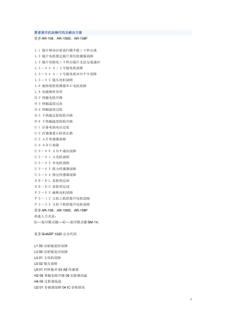 夏普复印机维修