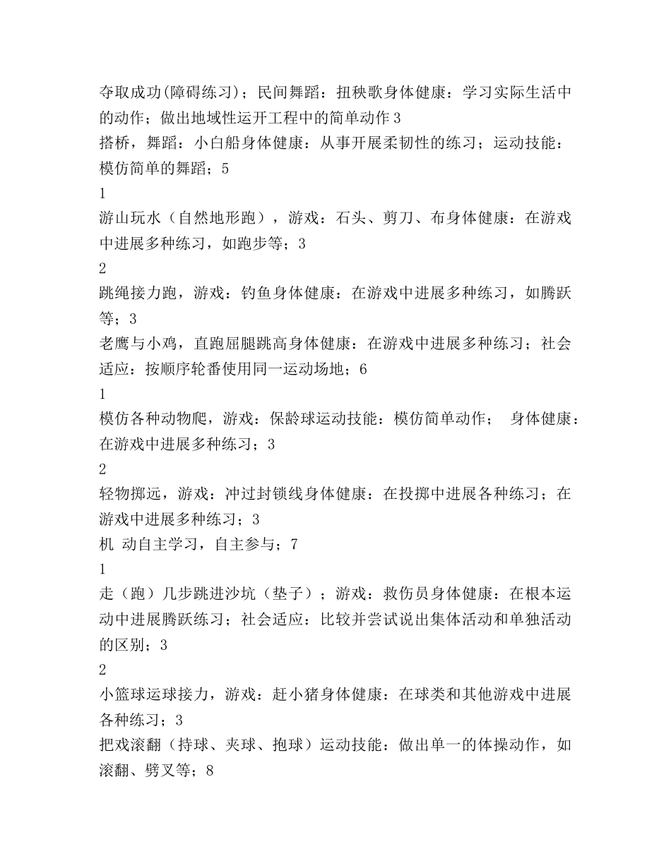 二年级体育第二学期教学工作参考计划 _第2页