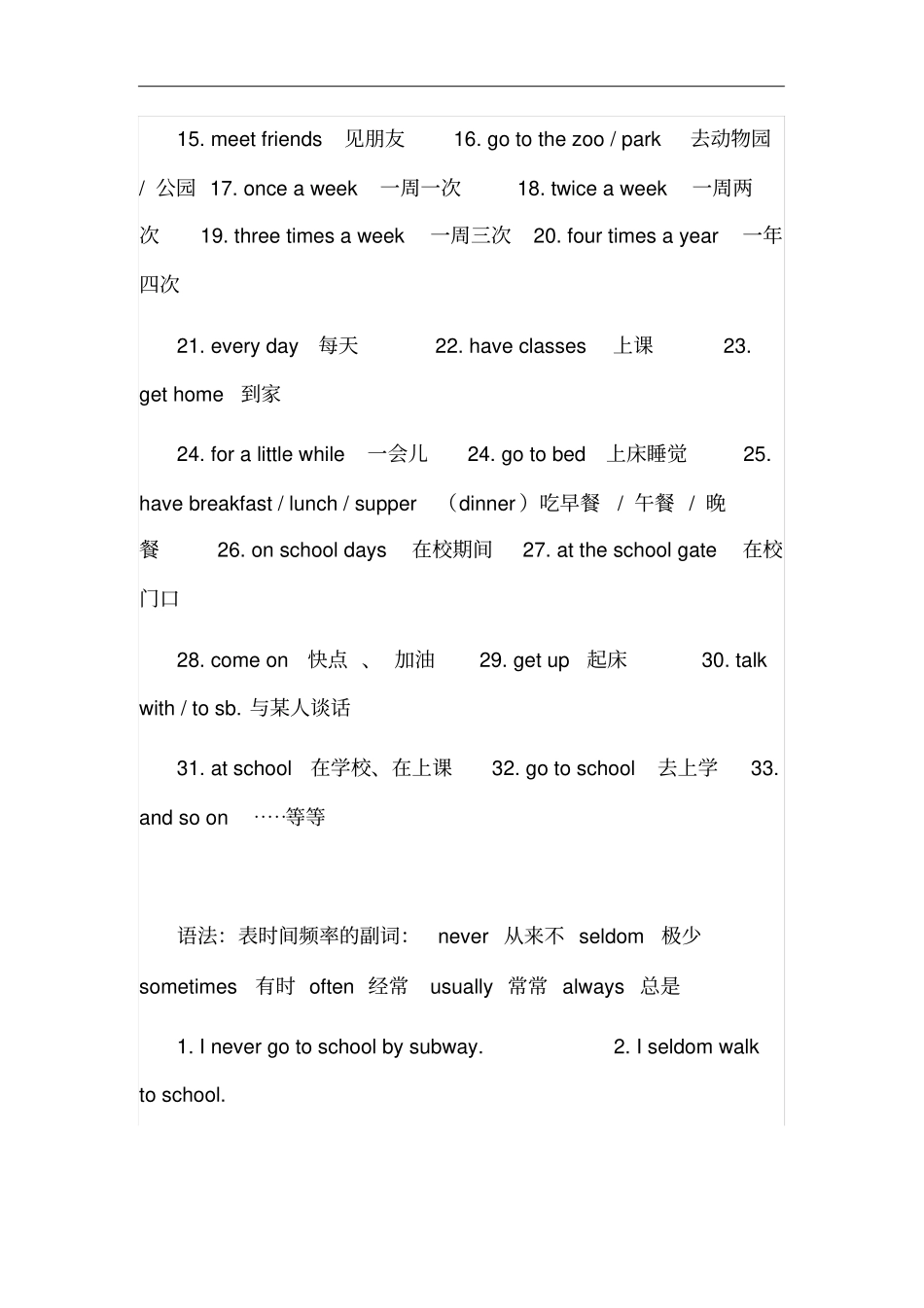 仁爱版七年级英语下册Unit5考点复习汇总_第2页