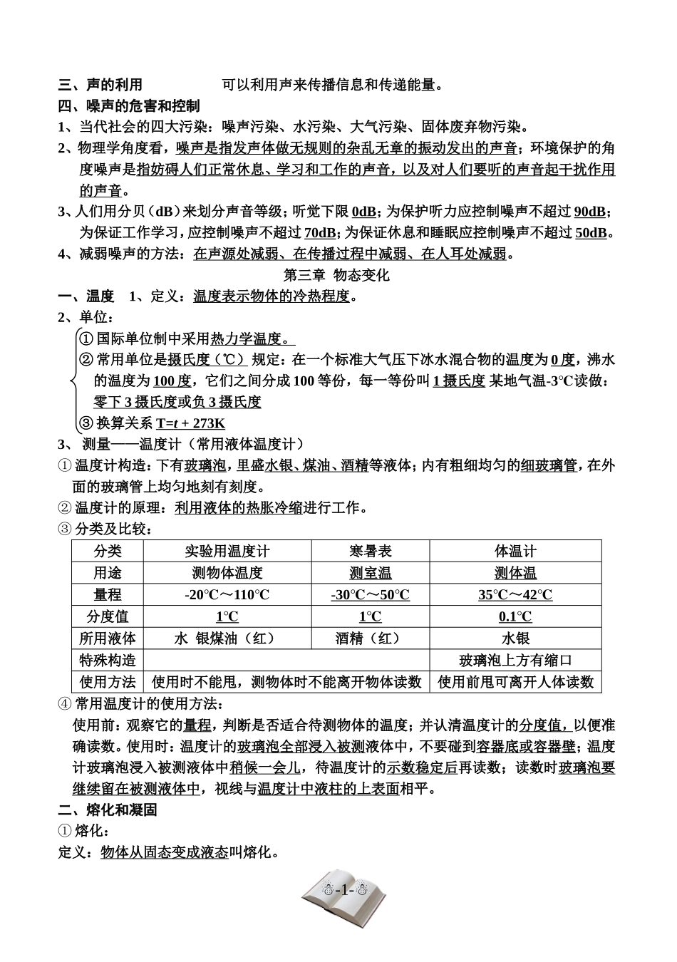 最新人教版八年级上册物理知识点总结_第3页