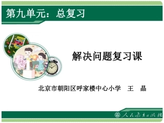 解决问题复习课