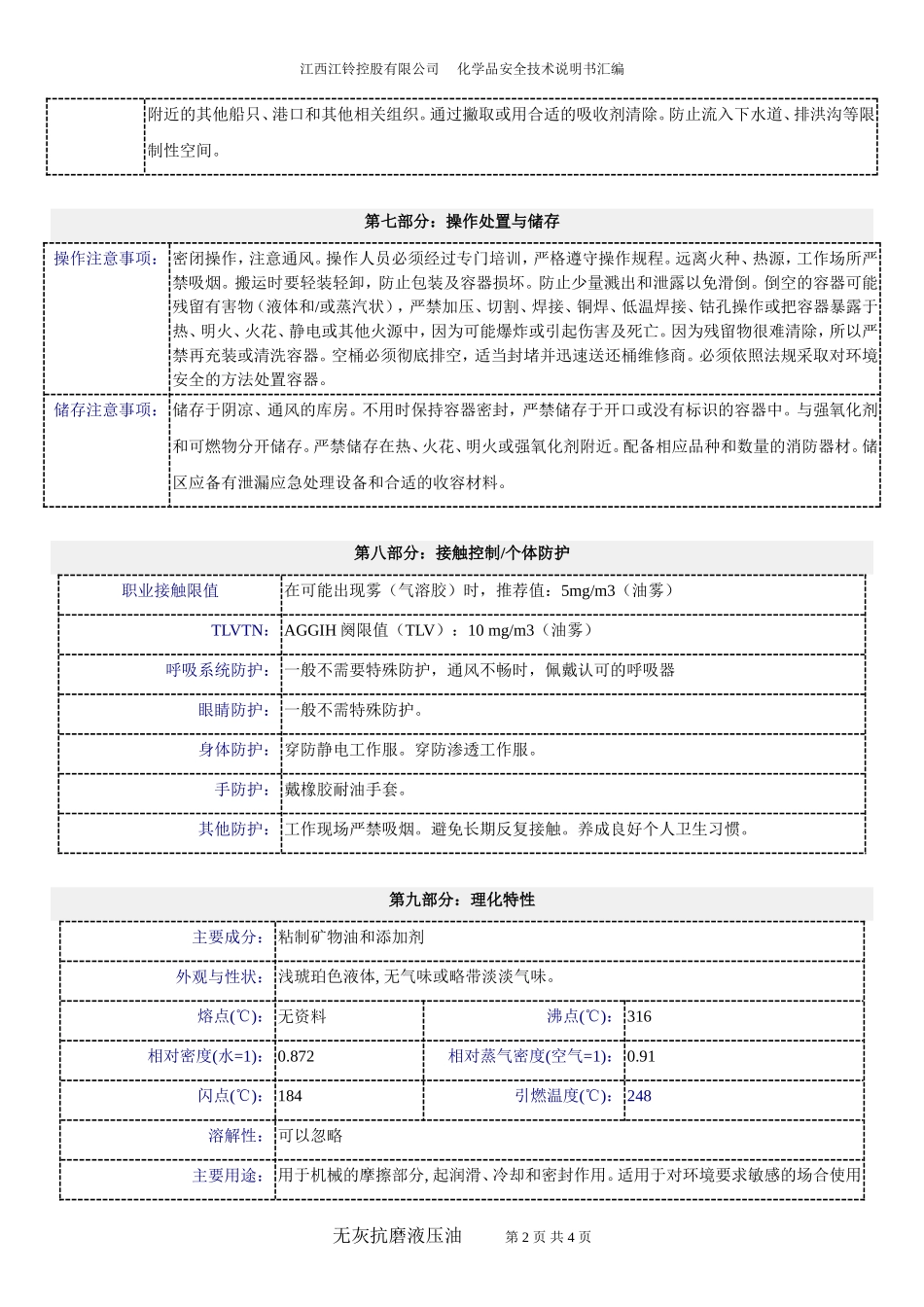 无灰抗磨液压油_第2页
