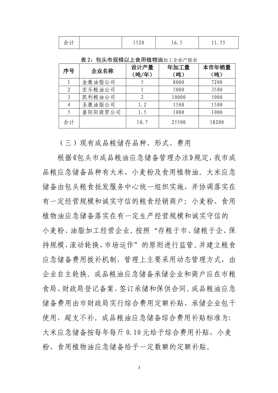 粮食成品储备应急仓储设施建设规划_第3页