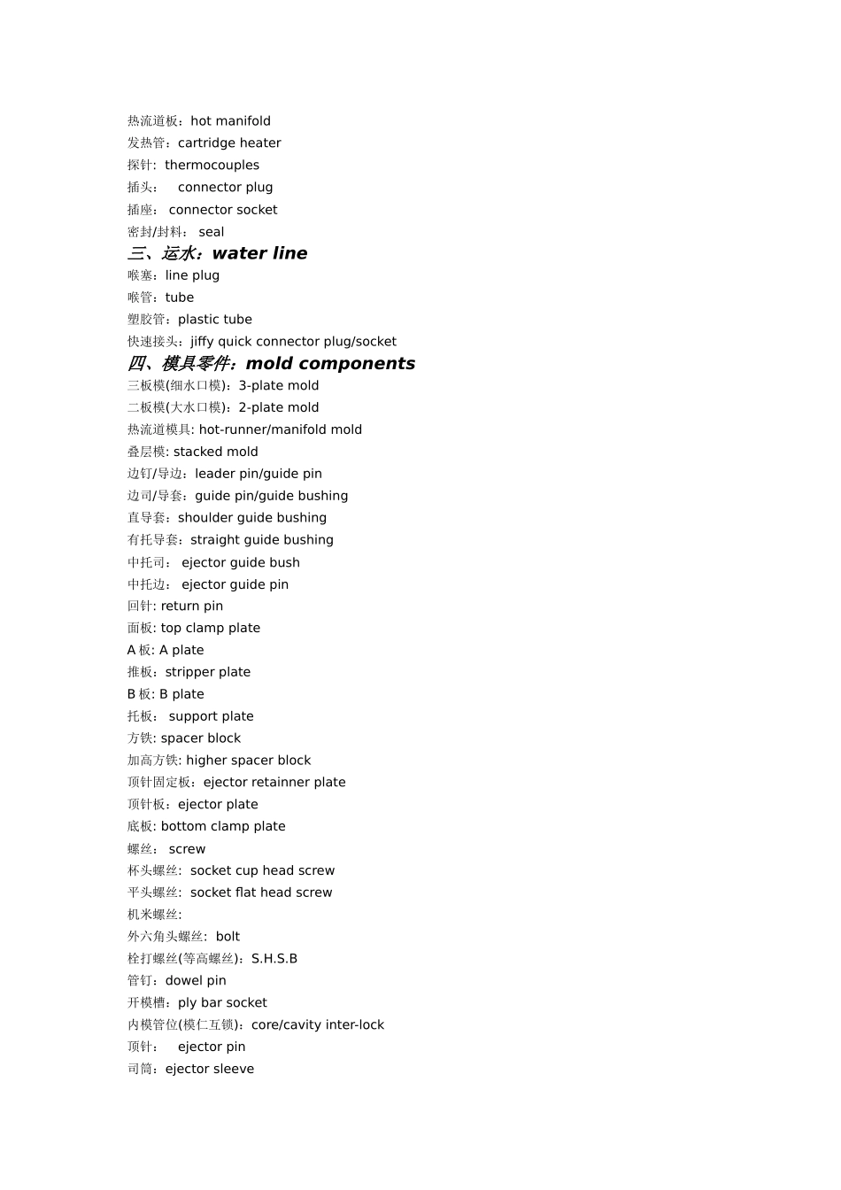 模具英语专业术语_第2页