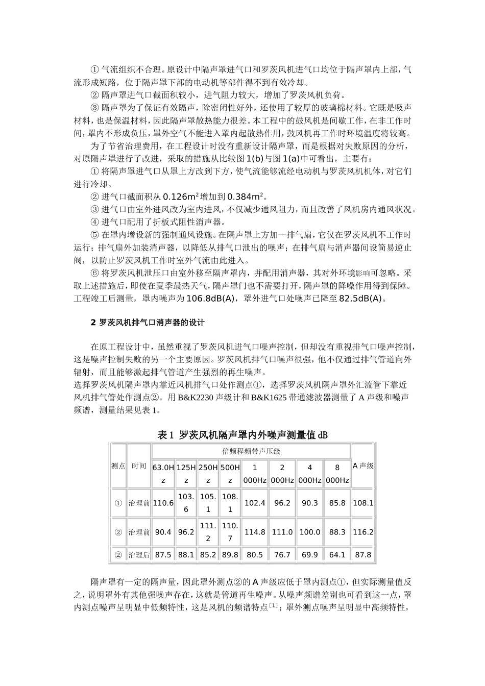 污水处理厂罗茨风机噪声的综合治理_第2页