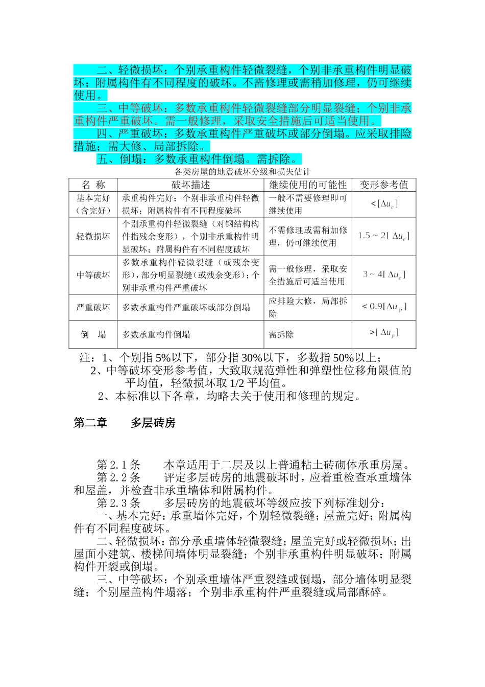 建筑地震破坏等级划分标准_第2页