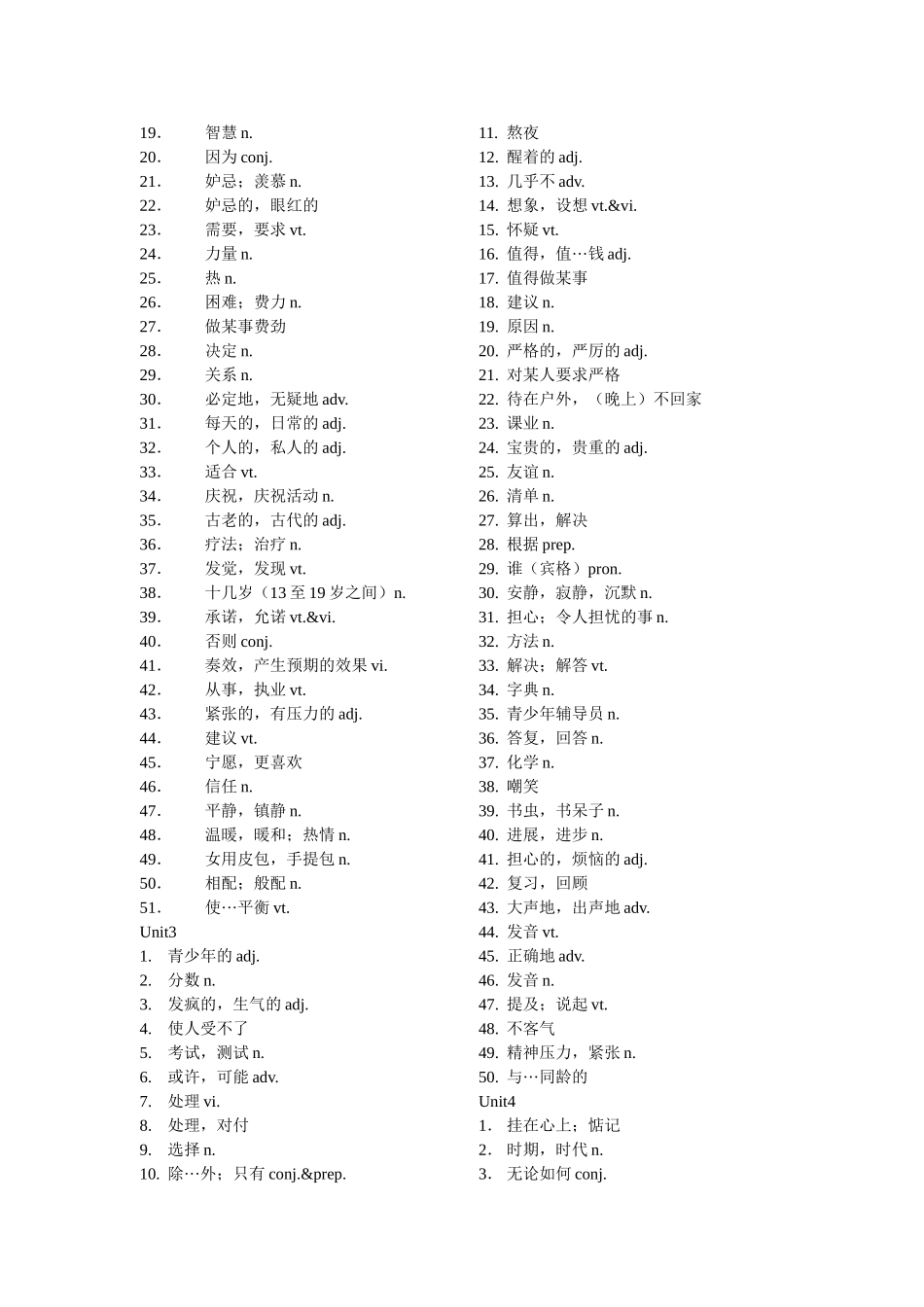 新江苏译林版初三英语9上单词表默写（全一册）_第2页